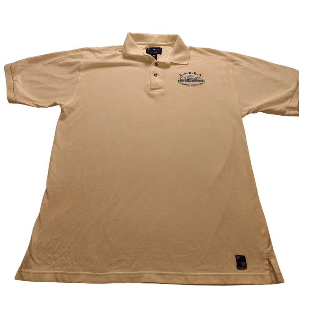 Port Authority Men's White Cotton Polo ASBDA Colorado Springs 2006 Graphic Large